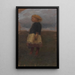 Fille dans la lande - Otto Modersohn — indrammet kunstværk på væggen