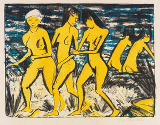 Otto Mueller - Fnf Gelbe Akte Am Wasser.webp
