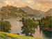 Vue sur le Tegernsee depuis l'ouest - Otto Strützel — visning af kunstværket