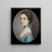 Portrait af en dame - Ozias Humphry — indrammet kunstværk på væggen