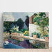 Reproduktion af maleriet Palais de l'Étang, kongelige haver i Sevilla - Joaquin Sorolla