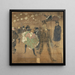 Panneaux til Goulues hytte på Foire du Trône i Paris - Henri de Toulouse-Lautrec — indrammet kunstværk på væggen
