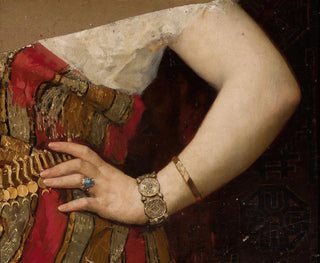Pantaleon Szyndler - Fragment of the portrait of Matylda Godebska  hand.webp