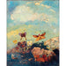 Reproduktion af maleriet Papillons - Odilon Redon