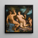 Paris og Oenone - Cornelis Cornelisz van Haarlem — indrammet kunstværk på væggen