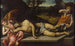Le Christ mort pleuret af engle - Paris Bordone — visning af kunstværket