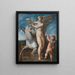 Saturn og Philyra - Parmigianino — indrammet kunstværk på væggen