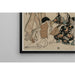 Reproduktion af maleriet Parodi af en scene fra et kejserligt karrosse - Kitagawa Utamaro