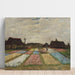 Reproduktion af maleriet Parterres de fleurs i Holland - Vincent van Gogh