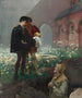 Hamlet og gravrøvere maleri - Pascal-Adolphe-Jean Dagnan-Bouveret — visning af kunstværket