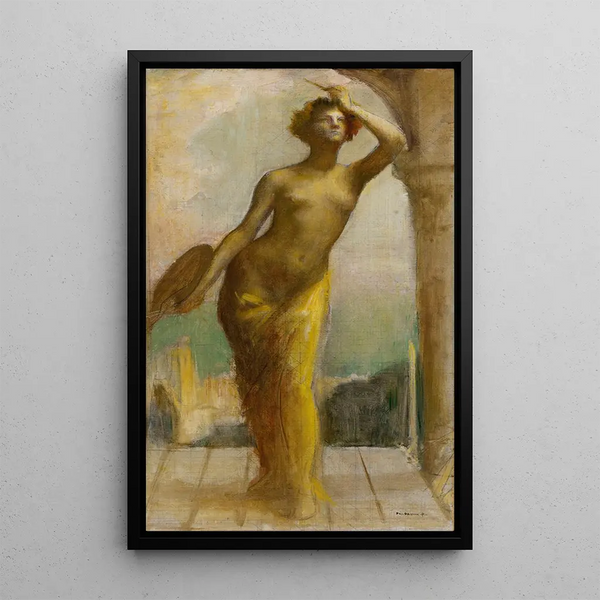 La Peinture - Pascal-Adolphe-Jean Dagnan-Bouveret — indrammet kunstværk på væggen