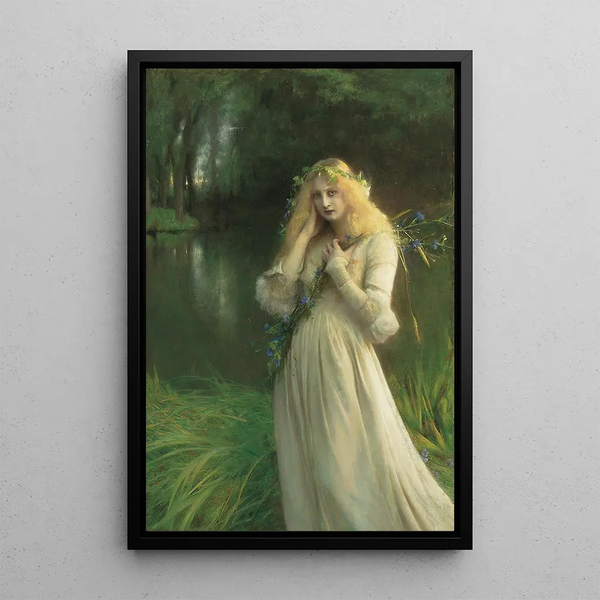 Ophélie - Pascal-Adolphe-Jean Dagnan-Bouveret — indrammet kunstværk på væggen