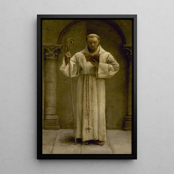 Saint Herbland - Pascal-Adolphe-Jean Dagnan-Bouveret — indrammet kunstværk på væggen
