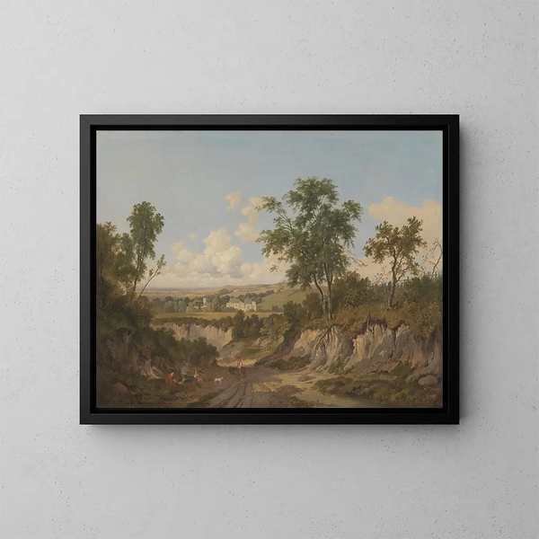 Penshurst Place, Kent - Patrick Nasmyth — indrammet kunstværk på væggen