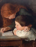 La lecture - Paul-Albert Bartholomé — visning af kunstværket