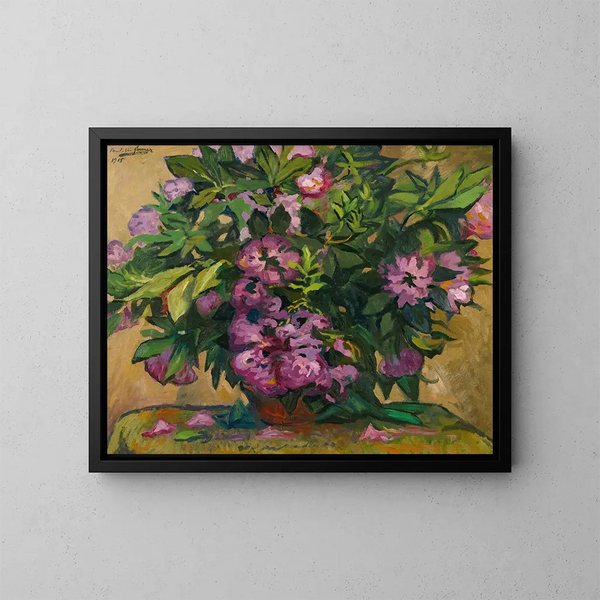 Bouquet de fleurs - Paul-Élie Gernez — indrammet kunstværk på væggen