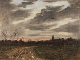 Paul Baum - Abendstimmung nach dem Regen am Weg nach Niedergrunstedt.webp