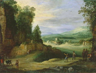 Paul Bril - Landscape with Men Playing Mail  la Chicane.webp