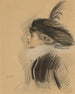 Portrait af Belle da Costa Greene - Paul César Helleu — visning af kunstværket