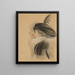 Portrait af Belle da Costa Greene - Paul César Helleu — indrammet kunstværk på væggen