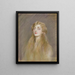 Portrait of Mlle Blanche de Pas - Paul César Helleu — indrammet kunstværk på væggen