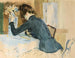 Portrait af en ung pige i profil - Paul César Helleu — visning af kunstværket