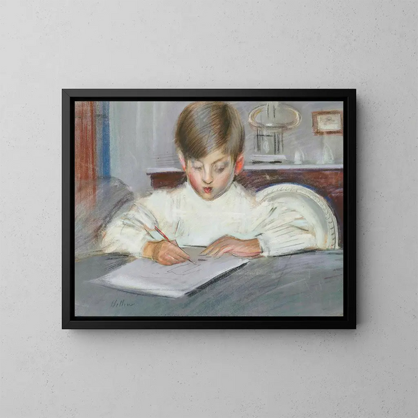 Le cours de dessin - Paul César Helleu — indrammet kunstværk på væggen