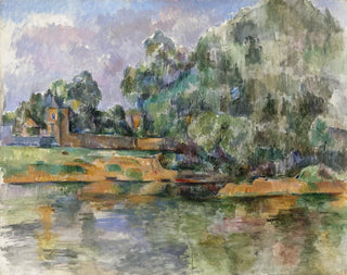Paul Czanne - Banks of the Seine at Mdan.webp