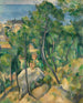 Vue over havet ved L'Estaque - Paul Cézanne — visning af kunstværket