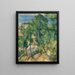 Vue over havet ved L'Estaque - Paul Cézanne — indrammet kunstværk på væggen