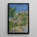 Fond du ravin - Paul Cézanne — indrammet kunstværk på væggen