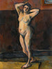 Kvinde i stående nøgenmaleri - Paul Cézanne — visning af kunstværket