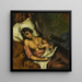Kvinde dieger sit barn - Paul Cézanne — indrammet kunstværk på væggen