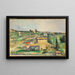 Champs à Bellevue - Paul Cézanne — indrammet kunstværk på væggen