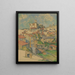 Gardanne - Paul Cézanne — indrammet kunstværk på væggen