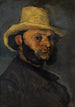 Gustave Boyer født i 1840 med en stråhat - Paul Cézanne — visning af kunstværket