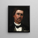 Tête d'homme - Paul Cézanne — indrammet kunstværk på væggen
