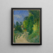 La Route tournante en sous-bois - Paul Cézanne — indrammet kunstværk på væggen