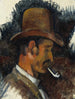 Mand med en pibe - Paul Cézanne — visning af kunstværket