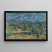 Mont Sainte-Victoire - Paul Cézanne — indrammet kunstværk på væggen