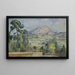 Montagne Sainte-Victoire - Paul Cézanne — indrammet kunstværk på væggen