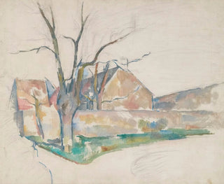 Vinterlandskab - Paul Cézanne — visning af kunstværket