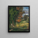 Landskabsmaleri - Paul Cézanne — indrammet kunstværk på væggen