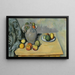 Pichet og frugt på et bord - Paul Cézanne — indrammet kunstværk på væggen