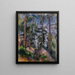 Pins et rochers - Paul Cézanne — indrammet kunstværk på væggen