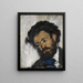 Portrait af Antoine Fortuné Marion - Paul Cézanne — indrammet kunstværk på væggen