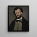 Portrait af Anthony Valabrègue - Paul Cézanne — indrammet kunstværk på væggen