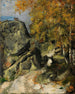 Rochers dans la forêt Fontainebleau - Paul Cézanne — visning af kunstværket