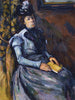 Kvinde sidende i blå - Paul Cézanne — visning af kunstværket
