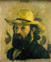 Selvportræt med stråhat - Paul Cézanne — visning af kunstværket